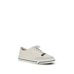 Sneakers Low Top Dolce & Gabbana Brancas em Linho