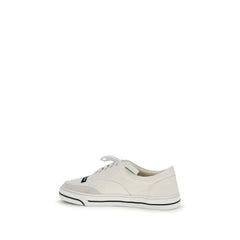 Sneakers Low Top Dolce & Gabbana Brancas em Linho