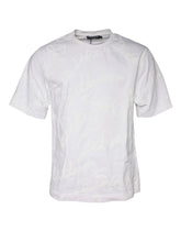Dolce & Gabbana White Logo Print Cotton Crew Neck T-shirt - IT46 | S - T-Shirts