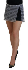 Dolce & Gabbana White Logo See Through A-line Mini Skirt - IT40|S - Skirts