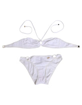 Dolce & Gabbana White Logo Swimsuit 2 Piece Top Bottom Swimwear - IT1 | XS - Classic Bikinis