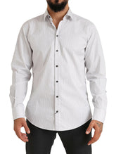 Dolce & Gabbana White MARTINI Cotton Stripe Dress Formal Shirt - IT38 | XS - Shirts