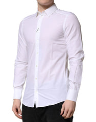 Dolce & Gabbana White MARTINI Long Sleeves Dress Formal Shirt - IT38 | XS - Shirts