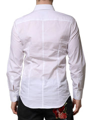 Dolce & Gabbana White MARTINI Long Sleeves Men Formal Shirt - IT39 | S - Shirts