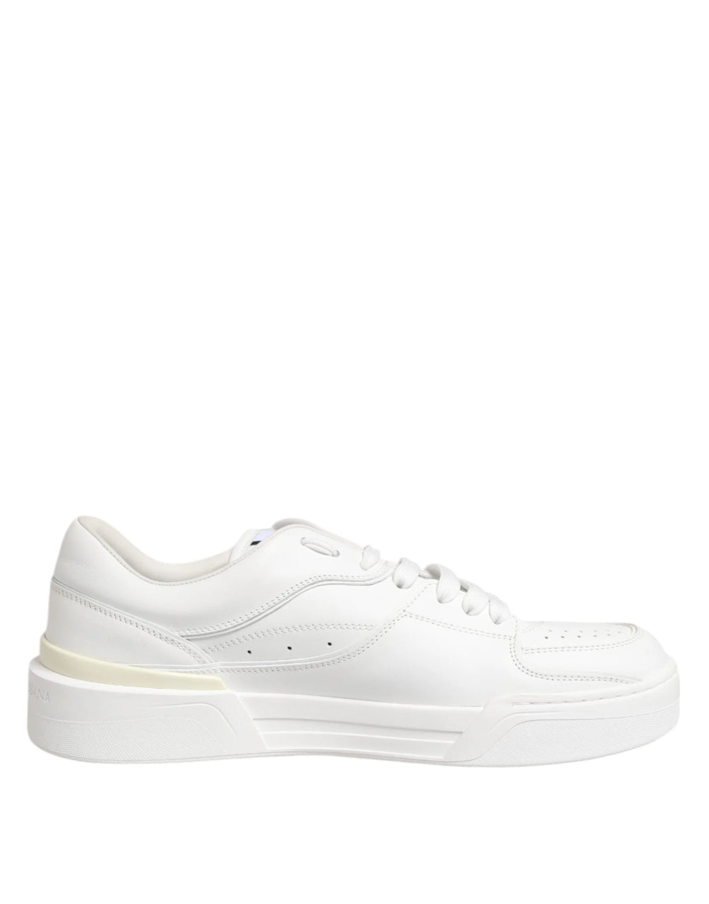 Dolce & Gabbana White Miami Leather Low Top Sneakers Shoes - Sneakers
