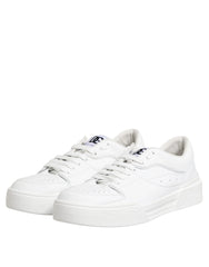 Dolce & Gabbana White Miami Leather Low Top Sneakers Shoes - EU42/US9 - Sneakers