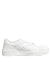 Dolce & Gabbana White Miami Leather Low Top Sneakers Shoes - EU42/US9 - Sneakers