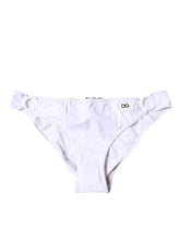 Dolce & Gabbana White Nylon Beachwear Bikini Bottom Swimwear - Classic Bikinis