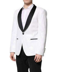 Dolce & Gabbana White Nylon Single Breasted Coat Blazer - IT50 | L - Sport Jackets