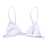 Dolce & Gabbana White Nylon Triangle Beachwear Bikini Top Swimwear - IT2 | S