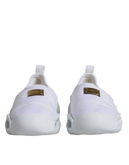 Dolce & Gabbana White Padded Fabric Low Top Sneakers Shoes - EU39/US8.5