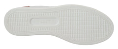 Dolce & Gabbana White Pink Leather Low Top Sneakers Shoes - Sneakers