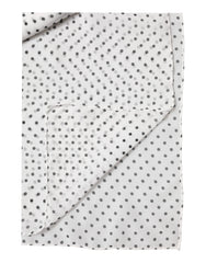 Dolce & Gabbana White Polka Dot Polyester Shawl Scarf