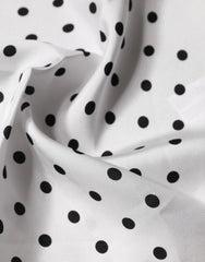 Dolce & Gabbana White Polka Dot Square Handkerchief Scarf