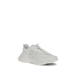 Dolce & Gabbana White Polyamide Athletic Sneakers - EU42.5/US9.5