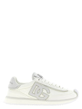 Dolce & Gabbana White Polyester Athletic Sneakers