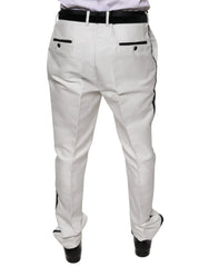 Dolce & Gabbana White Polyester Formal Dress Pants - IT54 | XL - Trousers