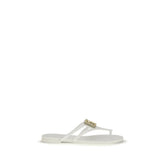 Dolce & Gabbana White Rubber Flip-Flop Sandals - EU36/US6