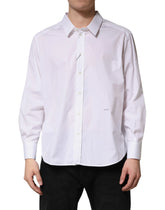 Dolce & Gabbana White SARTORIA Cotton Collared Dress Shirt - IT45 | 3XL