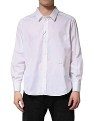 Dolce & Gabbana White SARTORIA Cotton Collared Dress Shirt - IT45 | 3XL
