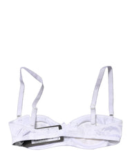 Dolce & Gabbana White Semi-Pad Underwire Balconette Bra Underwear - IT2 | S