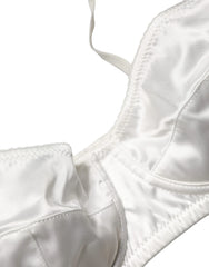 Dolce & Gabbana White Semi-Pad Underwire Balconette Underwear - IT2 | S