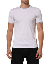 Dolce & Gabbana White Short Sleeves Round Neck Men Underwear T-shirt - IT4 | S - Men’s Undershirts