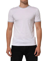 Dolce & Gabbana White Short Sleeves Round Neck Men Underwear T-shirt - IT4 | S - Men’s Undershirts