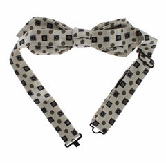 Dolce & Gabbana White Silk Bowtie Leather Men Belt Gift Box - 115 cm / 46 Inches - Clothing Accessories