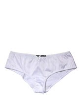 Dolce & Gabbana White Silk Stretch Mid Waist Brief Panty Underwear - IT2 | S