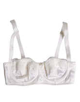 Dolce & Gabbana White Silk Underwired Balconette Bra Underwear - Bras