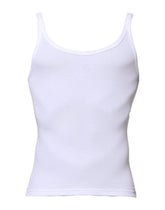 Dolce & Gabbana White Sleeveless Round Neck Men Tank T-shirt - IT2 | XXS - Tank Tops