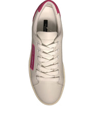 Dolce & Gabbana White Suede Leather Low Top Sneakers Shoes - EU39.5/US9 - Sneakers