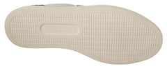 Dolce & Gabbana White Suede Leather Mens Low Tops Sneakers - EU39.5/US6.5 - Sneakers