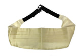 Dolce & Gabbana White Waist Silk Cummerbund Belt - Suspenders