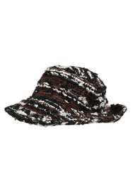 Dolce & Gabbana Women Multicolor Acrylic Tweed Bucket Capello Hat - 57 cm|S