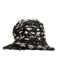 Dolce & Gabbana Women Multicolor Acrylic Tweed Bucket Capello Hat - 57 cm|S