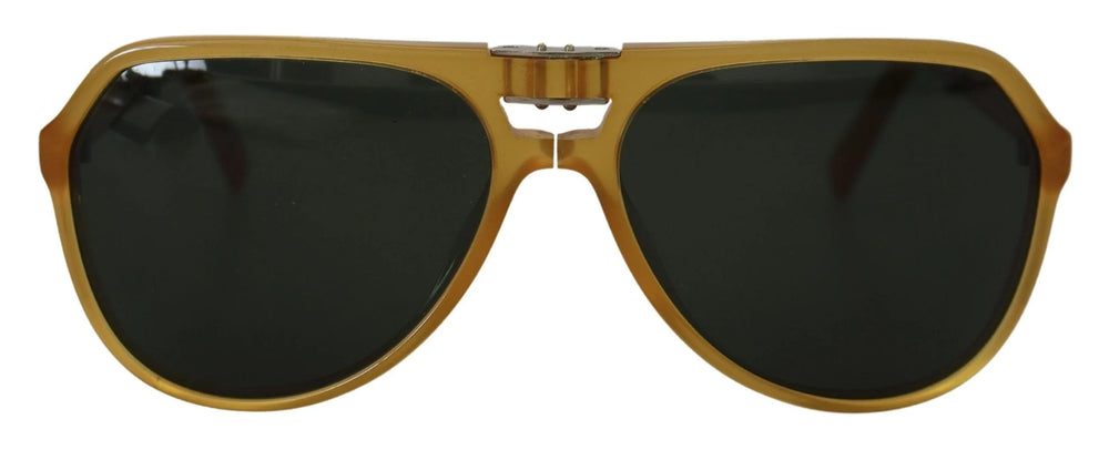 Dolce & Gabbana Yellow Acetate Black Lens Aviator DG4196 Sunglasses - Sunglasses