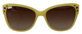 Dolce & Gabbana Yellow Acetate Frame Stars Embellishment DG4124 Sunglasses - Sunglasses