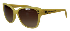 Dolce & Gabbana Yellow Acetate Frame Stars Embellishment DG4124 Sunglasses - Sunglasses