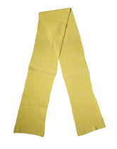 Dolce & Gabbana Yellow Cotton Knitted Neck Foulard 270cm x 31cm Men Scarf
