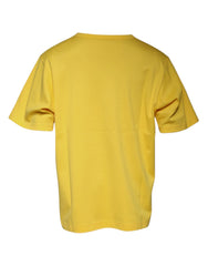 Dolce & Gabbana Yellow Crew Neck Short Sleeves T-shirt - IT56 | XXL - T-Shirts