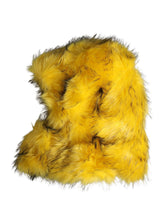 Dolce & Gabbana Yellow Modacrylic Fur Women Bucket Capello Hat - 57 cm|S