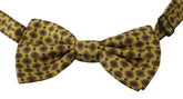 Dolce & Gabbana Yellow Pattern Silk Adjustable Neck Tie - Neckties