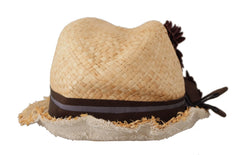 Dolce & Gabbana Yellow Ribbon Floral Embellished Straw Hat - 58 cm|M - Sun Hats