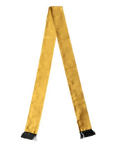 Dolce & Gabbana Yellow Silk Fringes Neck Wrap Foulard Scarf