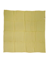 Dolce & Gabbana Yellow Silk Neck Wrap Square Foulard Scarf