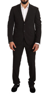 Domenico Tagliente Black Polyester Slim 2 Piece Set TAGLIENTE Suit - IT50 | L - Suits