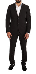 Domenico Tagliente Black Polyester Slim 2 Piece Set TAGLIENTE Suit - IT50 | L - Suits