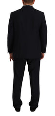 Domenico Tagliente Blue Polyester Single Breasted Formal Suit - IT51 | L - Suits